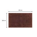 Ver imagem 2 de Tapete Poliéster Silky Light Retangular Chocolate 200x250