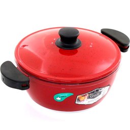 Panela 24cm Vermelho Resistente Gulê em Alumínio 2,5 Litros - 1