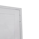 Ver imagem 5 de Porta Lambril de Alumínio Branco 210x90 com Maçaneta e Friso 3 Fechaduras Tetra Linha 30 - Direita