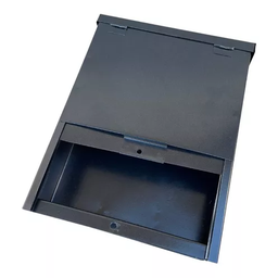 Caixa de Correio Ferro Colmeia Sobrepor Grade - Médio Horizontal - Preto - 4
