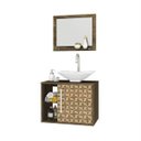 Ver imagem 1 de Gabinete Armario para Banheiro com Pia Baden Madeira/Madeira 3D