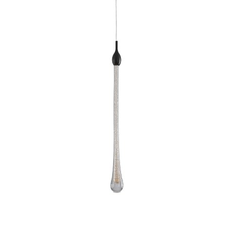 Lustre Pendente Skylight Drop 3059 Led Bivolt Preto/transparente