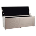 Ver imagem 3 de Calçadeira Recamier Baú King 1,95m Suede Bege
