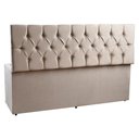 Ver imagem 4 de Calçadeira Recamier Baú King 1,95m Suede Bege