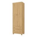 Ver imagem 2 de Guarda-roupa Infantil 62cm 2 Portas e 2 Gavetas Allegra Multimóveis Mp4441 Madeirado