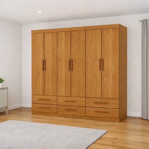 Guarda Roupa 6 Portas 6 Gavetas Unique -grand Line