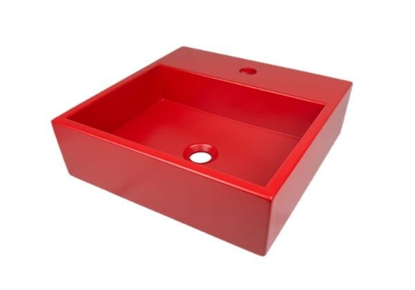Cuba Apoio Venturi 40 Com Base- Exclusivas Vermelho Fosco - 13A x 40L x 40P - 1