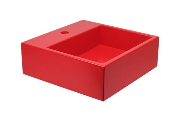 Cuba Apoio Venturi 40 Com Base- Exclusivas Vermelho Fosco - 13A x 40L x 40P - 3