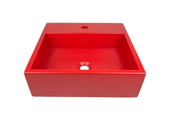 Cuba Apoio Venturi 40 Com Base- Exclusivas Vermelho Fosco - 13A x 40L x 40P - 2