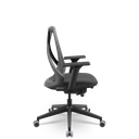 Ver imagem 2 de Cadeira Escritório Presidente Preta Tela Bix X+ Autocompensador Slider Braço 4d Pu Plaxmetal Cinza