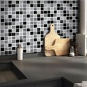 Ver imagem 1 de Papel de Parede Pastilha 3D Mix - Várias Cores - Preto