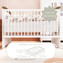 Ver mais imagens de Quarto Bebê Completo Berço 3Em1 Eloá Guarda Roupa 4 Portas Cômoda 4 Gavetas 1 Porta MDF 