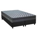 Ver imagem 1 de Cama Box Queen: Colchão Molas Ortobom Hotelaria Multilastic Orthotel Luxo + Base CRC Suede Gray(