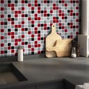 Ver imagem 1 de Papel de Parede Pastilha 3D Mix - Várias Cores - Vermelho