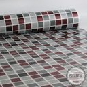 Ver imagem 3 de Papel de Parede Pastilha 3D Mix - Várias Cores - Vermelho