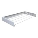 Ver imagem 2 de Varal de Parede Dobrável Articulado Slim 80cm Lavanderia