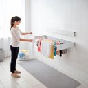 Ver imagem 5 de Varal de Parede Dobrável Articulado Slim 80cm Lavanderia