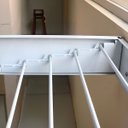 Ver imagem 7 de Varal de Parede Dobrável Articulado Slim 80cm Lavanderia