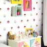 Papel de Parede Cupcakes - Branco - 1