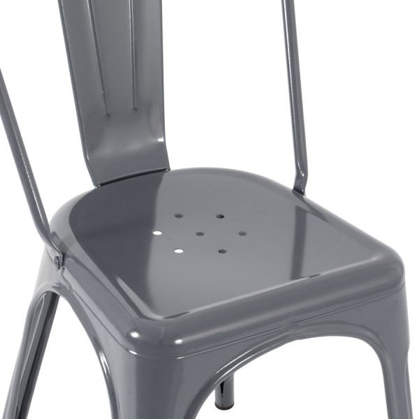 Cadeira Iron Tolix - Industrial - Aço - Vintage - 3