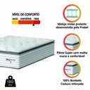 Ver imagem 3 de Colchão Casal Molas Guarda Costas Max com Pillow 138x188x40cm Branco/cinza Probel
