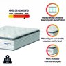 Colchão Casal Molas Guarda Costas Max com Pillow 138x188x40cm Branco/cinza Probel - 3