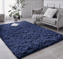Ver imagem 1 de Tapete Pelo Alto Felpudo Peludo Macio Anti Derrapante Alérgico Cinza 200 x 200 cm