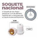 Ver imagem 4 de Cúpula Clássica Abajur 25x30x40cm Grande de Tecido Algodão Soquete Nacional Ref 78