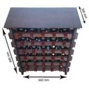 Ver imagem 2 de Adega Vinho Madeira 30 Garrafas Tipo Mesinha Cor Imbuia C05