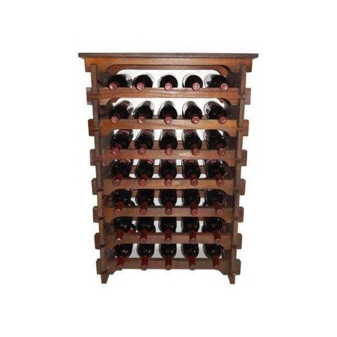 Adega Para Vinho 35 Garrafas Mesinha Cor Embuia C5