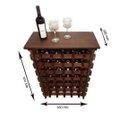 Ver imagem 2 de Adega Para Vinho 35 Garrafas Mesinha Cor Embuia C5