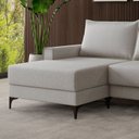 Ver imagem 5 de Sofá 3 Lugares com Chaise e Pé Metálico Amazon