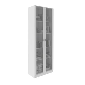 Armário com 2 Portas de Vidro Cor Branco Me4115 Tecno Mobili