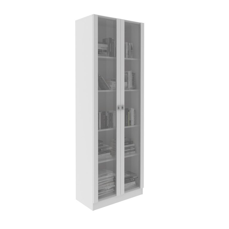Armário com 2 Portas de Vidro Cor Branco Me4115 Tecno Mobili
