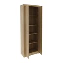 Ver imagem 3 de Armario para Escritorio Multiuso Organizador 2 Portas 60cm Amendoa Mobília Store