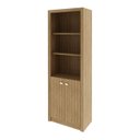 Ver imagem 2 de Armário para Escritório 60cm 2 Portas 3 Prateleiras Me4110 Tecno Mobili - Amêndoa