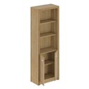 Ver imagem 3 de Armário para Escritório 60cm 2 Portas 3 Prateleiras Me4110 Tecno Mobili - Amêndoa