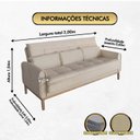 Ver imagem 2 de Sofá Cama Rivieira 2.00m - Bege