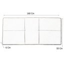 Ver imagem 3 de Cabeceira Painel Queen 160 Cm Poliana Suede Marrom - MV Estofados Shop