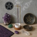 Ver imagem 5 de Porta Incenso Invertido Luxo Fadinha Verde 1 Cx Incensos