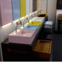 Ver imagem 2 de Cuba Apoio Venturi 40 Oculta Com Base - Exclusivas Rosa Quartz - 13A x 40L x 40P