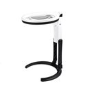 Ver imagem 2 de Lupa Bancada Mesa Articulada Leitura Ate 5x 10 Leds Bivolt