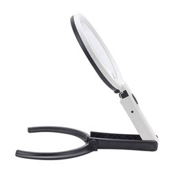 Lupa Bancada Mesa Articulada Leitura Ate 5x 10 Leds Bivolt - 1
