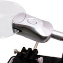 Ver imagem 3 de Lupa de Mesa Bancada Garras 2 Leds Estação Solda Cabo Usb Ou Pilhas