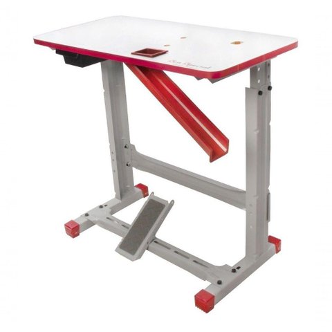 Mesa Bancada para Overlock Semi Industrial Sun Vermelha