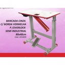 Ver imagem 2 de Mesa Bancada para Overlock Semi Industrial Sun Vermelha