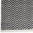 Ver imagem 2 de Tapete Kilim Cotton 150x200 Ck01 Black White