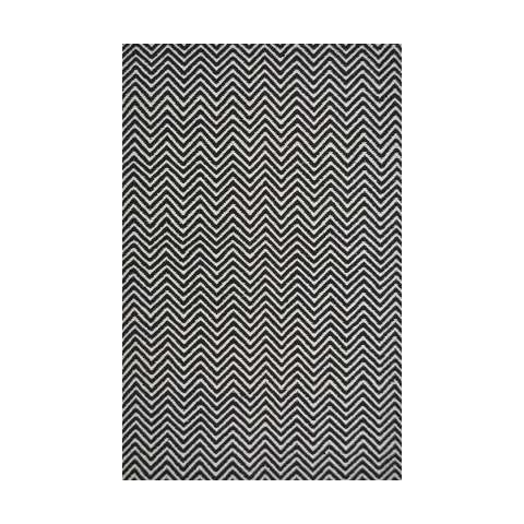 Tapete Kilim Cotton 150x200 Ck01 Black White