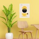 Ver imagem 1 de Quadro Bauhaus Xícara de Café Preto e Amarelo 45x34cm - com Vidro:moldura Branca