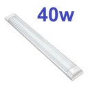 Ver imagem 1 de Kit 20 Luminária Tubular Led Slim 120cm 40w: Branco Frio